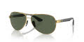 Ray-Ban RB8331M Scuderia Ferrari Collection Gold / Dark Green Lens (F00871) Sunglasses - Color Image