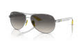 Ray-Ban RB8331M Scuderia Ferrari Collection Silver / Grey Gradient Lens (F08311) Sunglasses - Color Image