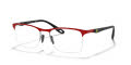 Ray-Ban RB8416M Top Matte Red Ferrari On Silver (F045) Eyeglasses - Color Image