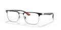 Ray-Ban RB8421 Scuderia Ferrari Collection Black On Silver (2861) Eyeglasses - Color Image