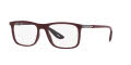 Ray-Ban RB7222M Dark Red (F681) Eyeglasses - Color Image