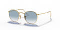 Ray-Ban RB3447N Arista / Crystal White Gradient Blue Lens (001/3F) Sunglasses - Color Image