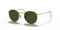 Ray-Ban RB3447 - Round Metal Arista / Crystal Green Lens (001) Sunglasses - Color Image