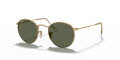 Ray-Ban RB3447 - Round Metal Matte Arista / Polarized Green Lens (112/58) Sunglasses - Color Image