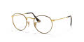 Ray-Ban RB3447V Round Metal Gold On Top Havana (2945) Eyeglasses - Color Image