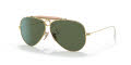 Ray-Ban RB3138 - Shooter Aviator Gold / Green Classic G-15 Lens (W3401) Sunglasses - Color Image