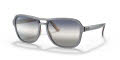 Ray-Ban RB4356 Light Gray Blue Light Brown / Clear Gradient Blue Lens (6550GF) Sunglasses - Color Image