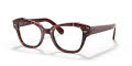 Ray-Ban RB5486 Havana On Transparent Purple (8097) Eyeglasses - Color Image