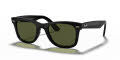 Ray-Ban RB4340 Black / Green Polarized Lens (601/58) Sunglasses - Color Image