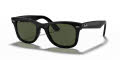 Ray-Ban RB4340 Black / Green Lens (601) Sunglasses - Color Image