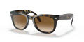 Ray-Ban RB4105 - Folding Wayfarer Light Havana / Crystal Brown Gradient Lens (710/51) Sunglasses - Color Image