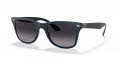 Ray-Ban RB4195 - Wayfarer Liteforce Matte Blue / Grey Gradient Dark Grey Lens (63318G) Sunglasses - Color Image