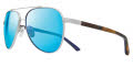 Revo Arthur S Chrome Frame with Revo Blue Lens (RE 1109 03 H20) Sunglasses - Color Image