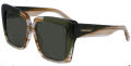 Salvatore Ferragamo SF1060SN Striped Honey/Khaki (263) Sunglasses - Color Image