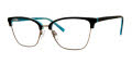 Adensco AD 256 Black Turquoise (EL9) Eyeglasses - Color Image