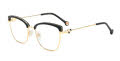 Carolina Herrera HER-0243 Black Gold (2M2) Eyeglasses - Color Image