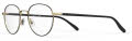 Safilo Elasta E 8007 Matte Black Gold (I46) Eyeglasses - Color Image