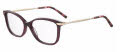 Carolina Herrera HER-0195 Burgundy Gold (6K3) Eyeglasses - Color Image