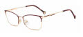 Carolina Herrera HER-0204 Gold Burgundy (NOA) Eyeglasses - Color Image