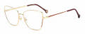 Carolina Herrera HER-0209 Burgundy Gold (6K3) Eyeglasses - Color Image