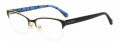 Kate Spade MARJORIE Black Pattern Blue (0EFC) Eyeglasses - Color Image