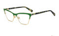 Kate Spade KS Kinny/G Gold Green (PEF) Eyeglasses - Color Image