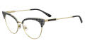 Kate Spade KS ROZALYN/G Gold Pattern Black (NZU) Eyeglasses - Color Image