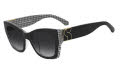 Kate Spade KS Jayda/G/S Black Pattern White/ Dark Grey Shaded (TAY/9O) Sunglasses - Color Image