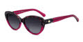 Kate Spade KS Josi/S Black Havana Burgundy/Dark Grey Shaded (HMW/9O) Sunglasses - Color Image