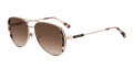 Kate Spade KS NAVY/G/S Rose Gold /Brown Shaded (000/HA) Sunglasses - Color Image