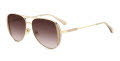 Kate Spade KS NAVY/G/S Crystal Gold Glitter / Brown Shaded (4S4/LA) Sunglasses - Color Image