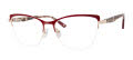 Liz Claiborne L 686 Burgundy Red (C8C) Eyeglasses - Color Image