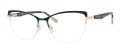 Liz Claiborne L 686 Dark Green Havana (P8J) Eyeglasses - Color Image