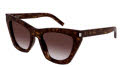 Saint Laurent SL 214 Kate Tortoise / Purple (031) Sunglasses - Color Image