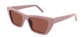 Saint Laurent SL 276 MICA Pink/Brown (058) Sunglasses - Color Image