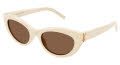 Saint Laurent SL M115 Ivory / Brown (004) Sunglasses - Color Image