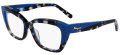 Salvatore Ferragamo SF2938LB Blue Tortoise / Deep Turquoise (414) Eyeglasses - Color Image
