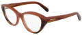 Salvatore Ferragamo SF3011 Opaline Brown /Striped Brown (254) Eyeglasses - Color Image