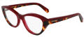 Salvatore Ferragamo SF3011 Opaline Burgundy/ Red Tortoise (654) Eyeglasses - Color Image