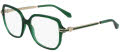 Salvatore Ferragamo SF3012 Transparent Green (317) Eyeglasses - Color Image