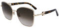 Salvatore Ferragamo SF312SR Gold/Khaki Gradient (750) Sunglasses - Color Image