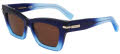 Salvatore Ferragamo SF2031S Gradient Dark Blue Transparent (415) Sunglasses - Color Image