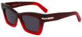 Salvatore Ferragamo SF2031S Gradient Dark Red Transparent (615) Sunglasses - Color Image