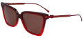 Salvatore Ferragamo SF2036S Gradient Transparent Dark Red (615) Sunglasses - Color Image