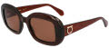 Salvatore Ferragamo SF2038SE Transparent Brown (232) Sunglasses - Color Image