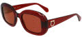 Salvatore Ferragamo SF2038SE Transparent Rust (224) Sunglasses - Color Image