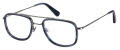 Savile Row Titanium SRO-002 Silver Navy (002) Eyeglasses - Color Image