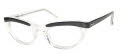 Shuron Nulady Clear Bridge Ebony Eyeglasses - Color Image
