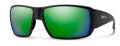 Smith Guide's Choice XL Matte Black / ChromaPop Glass Polarized Green Mirror (00363UI) Sunglasses - Color Image