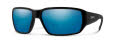 Smith Hookset Matte Black / ChromaPop Glass Polarized Blue Mirror (00362QG) Sunglasses - Color Image